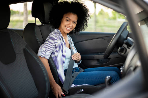 istock Young woman inside of a car 1293418401