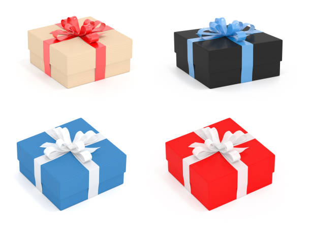 istock Jewelry gift boxes with ribbon bows 1293420909
