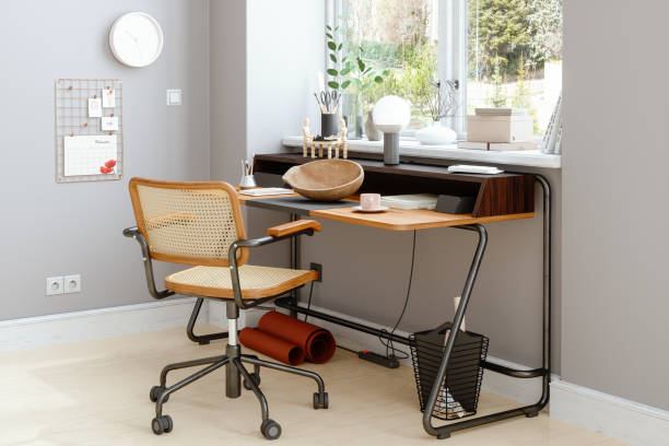 istock Working At Home With Art Materials On The Desk According To New Normal Concept. 1293421197