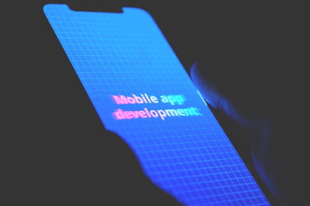 istock Concept of development and creation of mobile applications 1293425732