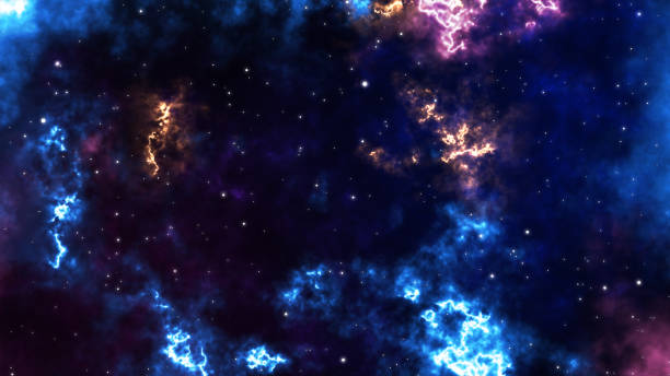 istock Loop Aurora galaxy animation. Sci-fi galaxy Fantasy Voyage Through Space. Star field Fly through in a space galaxy in big bang. Abstract Sci-fi Video with Space. Dark zone colorful 1293427716