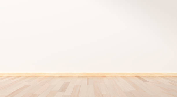 istock Empty room white on wooden floor interior design. room modern minimal japan style. wall white for text your space. 3D rendering. 1293428799