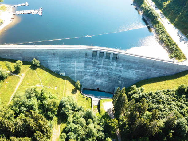 istock Aerial view: Hydroelectric power Station, black forest germany 1293435528