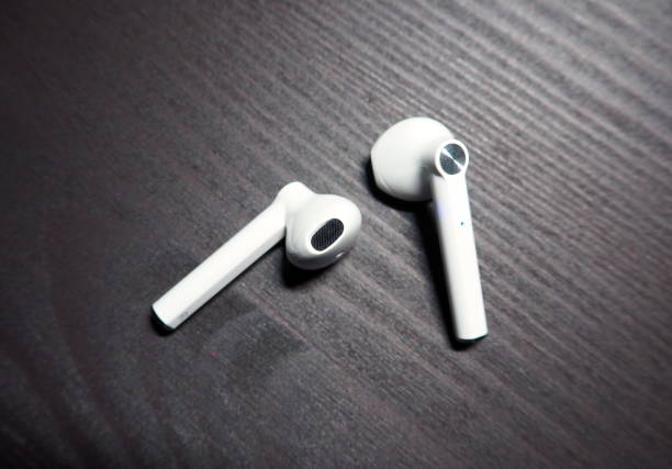 istock Wireless headphones for music. 1293436105
