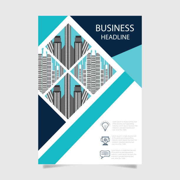 flyer oder cover design - business - lageplan fotos stock-grafiken, -clipart, -cartoons und -symbole