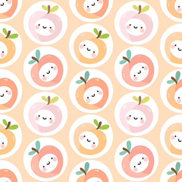 художественное искусство и иллюстрация - nectarine peaches peach abstract stock illustrations