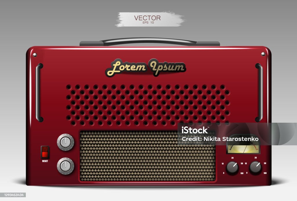 Amp Vector Realistic Guitar Combo Amp Vector Stock Illustration - Download Image ...