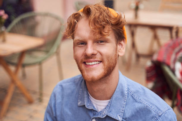 istock Close up portrait of handsome man 1293458469