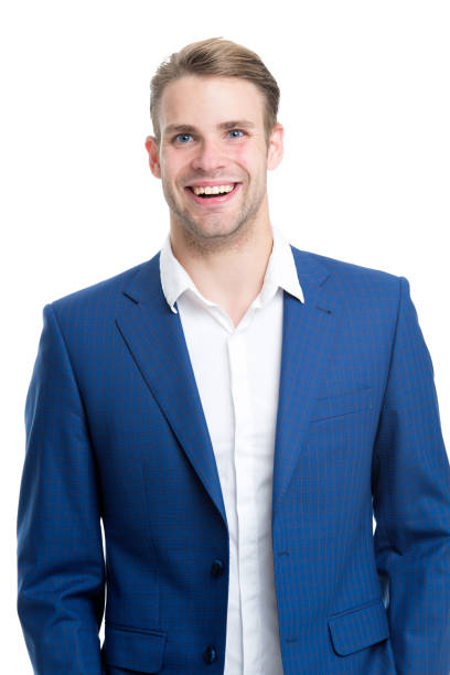 istock Menswear formal style. Guy handsome office worker. White collar worker. Working formal dress code. Clerical and middle chain management. Man well groomed formal elegant shirt white background 1293460116