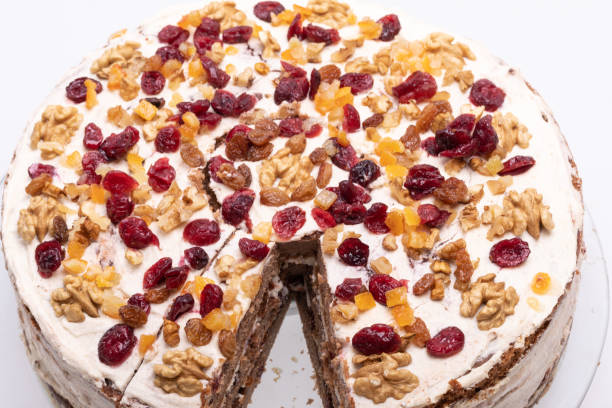 istock gingerbread cake sprinkled with dried fruits 1293460758