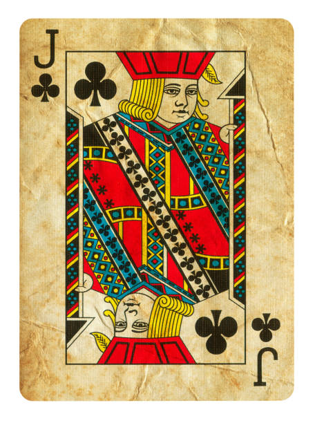 istock Jack Of Clubs old playing card - Isolated 1293462221