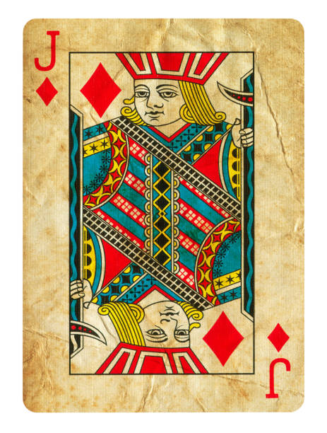 istock Jack Of Diamonds old playing card - Isolated 1293462224