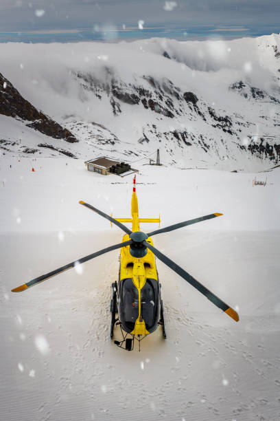 istock rescue helicopter in winter landscape in Austria 1293463516