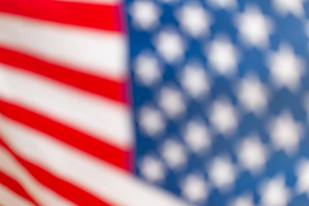 istock American flag as a background. Blurred background. 1293466702