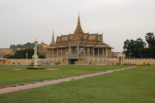 The Moonlight Pavilion, an open-air pavilion that serves as stage for Khmer classical dance in the past and present. It is one of the most notable buildings of the Royal palace in Phnom Penh, Cambodia