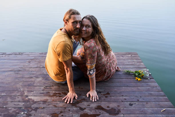 istock Couple embracing and smiling 1293470213