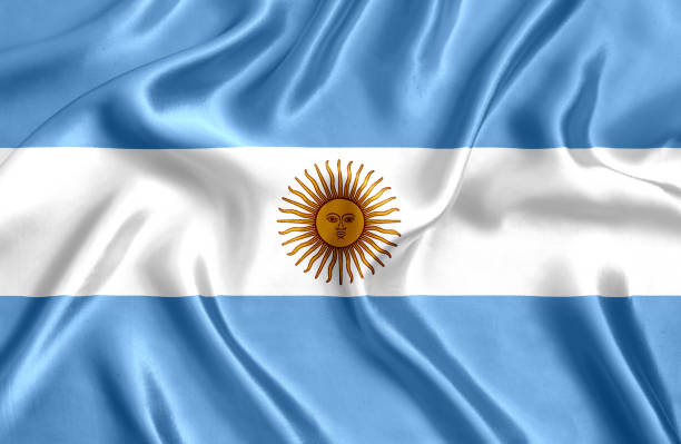 istock Flag of Argentina silk 1293470999