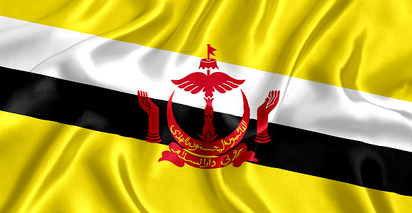 Flag of Brunei.