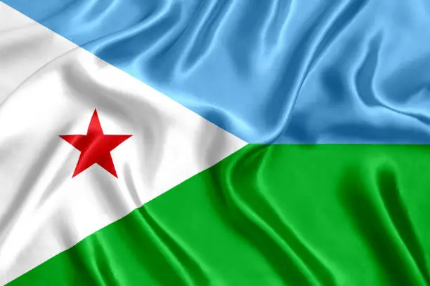 Flag of Djibouti.