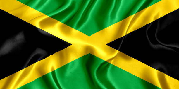 istock Flag of Jamaica silk 1293471243