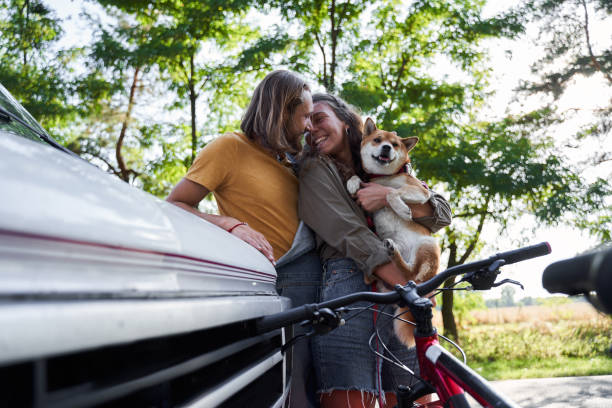 istock Couple lovingly kissing with each other 1293472839