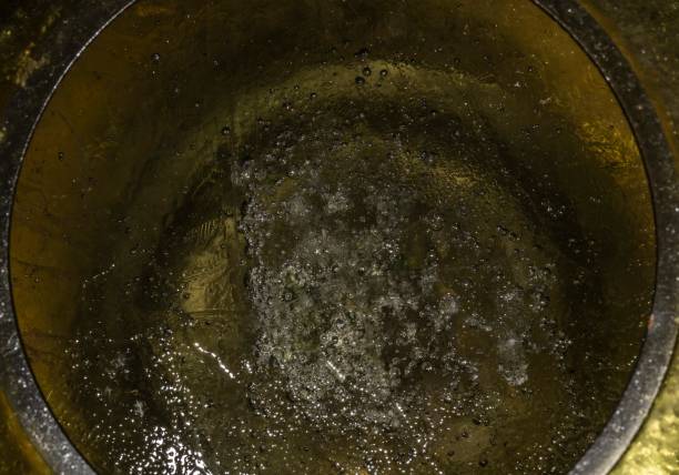 istock Frozen Water In Green Glass. 1293474657