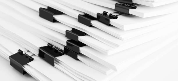 istock Stack of report paper documents for business desk. Business offices concept, soft focus. 1293477454