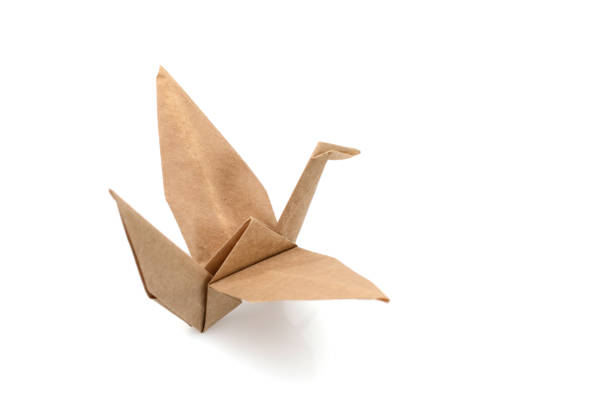 istock An origami paper bird isolated white 1293477750