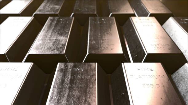istock Platinum Ingot Pile stock photo 1293478784