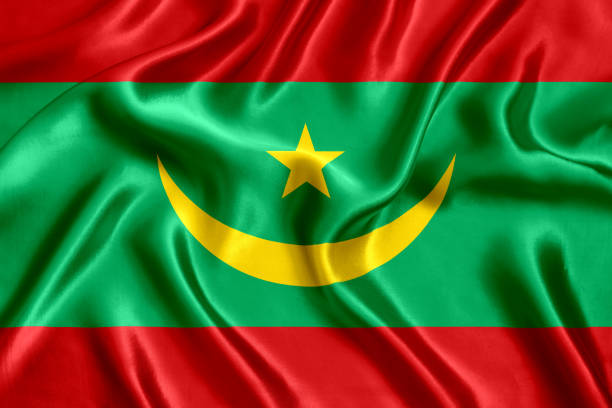 istock Flag of Mauritania silk 1293479793