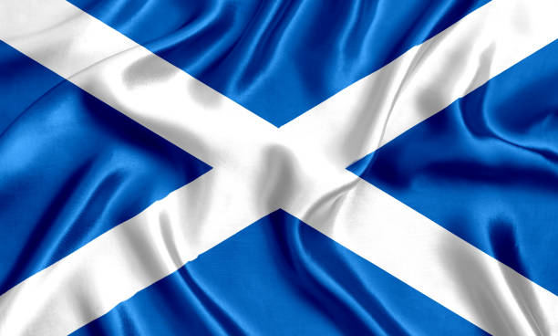 istock Flag of Scotland silk 1293479989