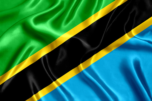 Flag of Tanzania silk.