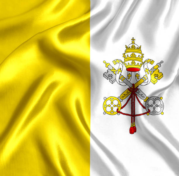 istock Flag of the Vatican silk 1293480088