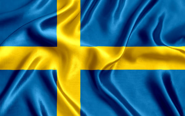 istock Flag of Sweden silk 1293480118