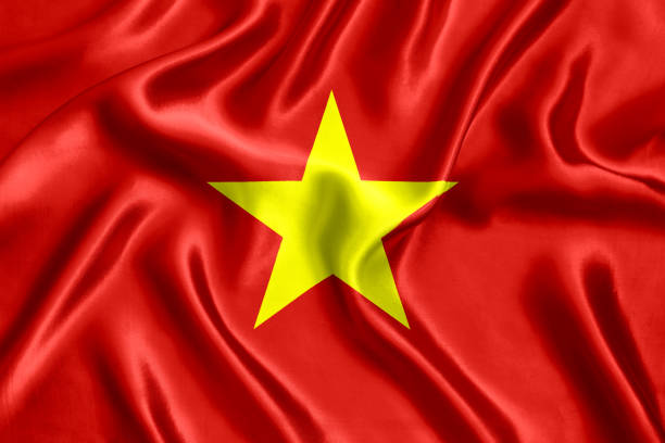istock Flag of Vietnam silk 1293480160