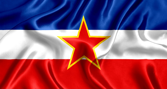 Flag of Yugoslavia silk.