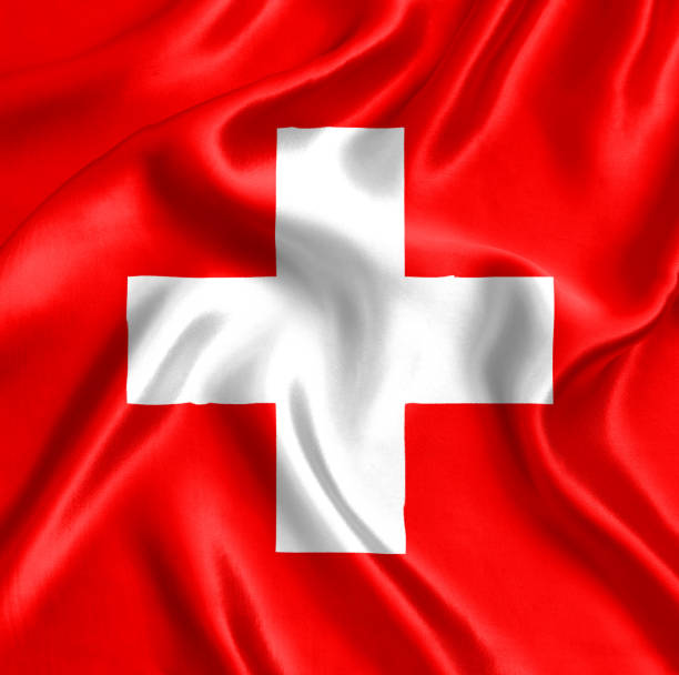 istock Flag of Switzerland silk 1293480184