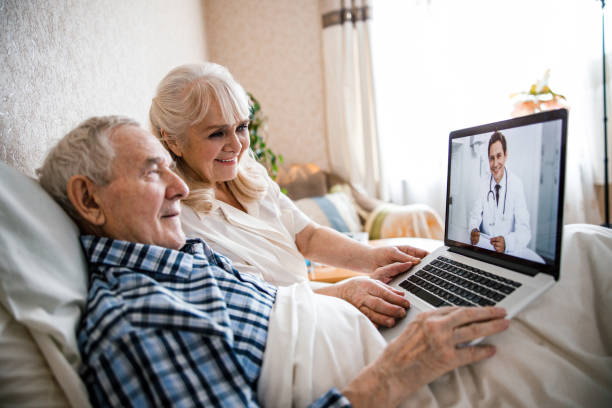 istock Couple watching medical broadcast 1293481187