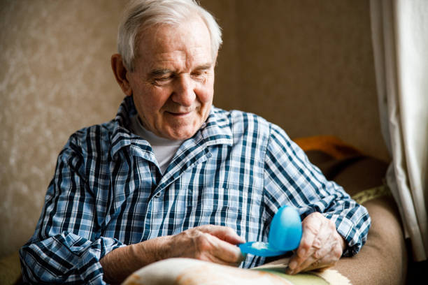 istock Thoughtful grandfather looking at something 1293481204