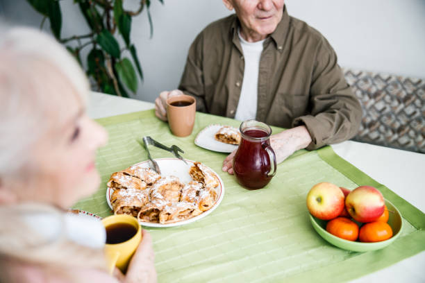 istock Senior couple looking in one direction 1293481279