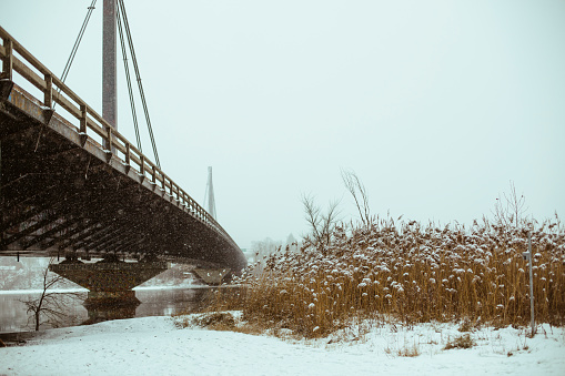 Montreal, winter, bridge, snow