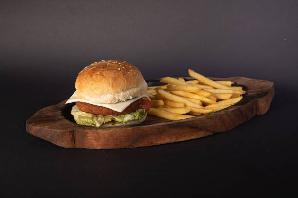 istock Burger and fries 1293484350