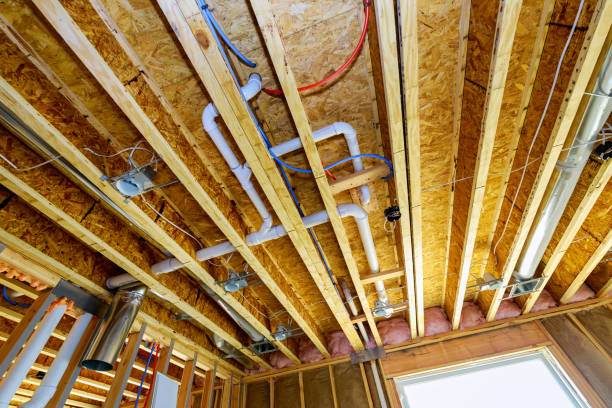 istock Under construction new home PVC waste water system rough plumbing 1293484640