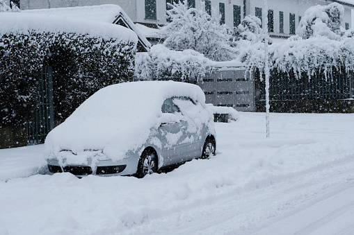 Car under snow