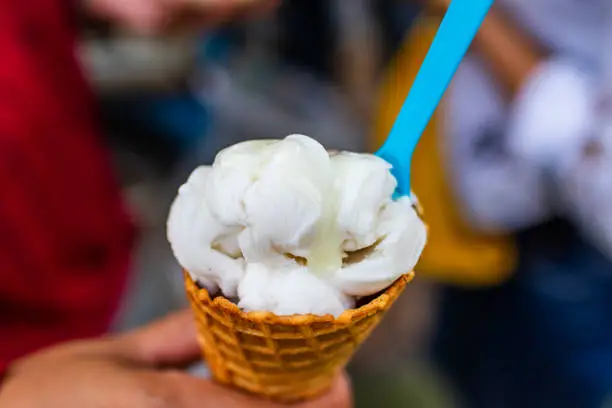 Photo of coconut ice cream from Thailand Southeast Asia