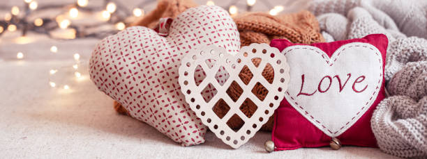 istock Composition of cute decor details for Valentine's Day. 1293495534