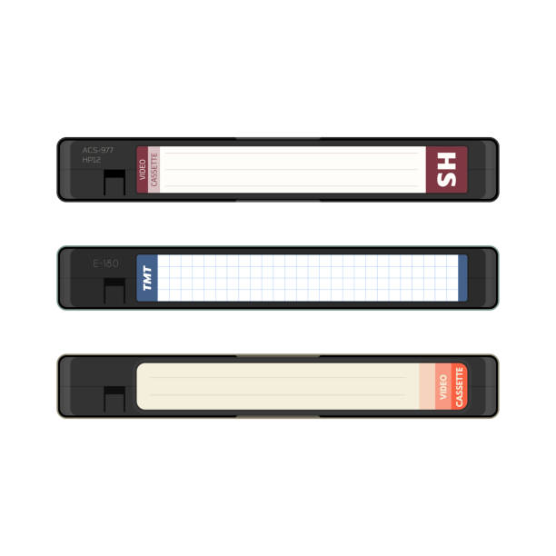 alte videokassetten - videokassette stock-grafiken, -clipart, -cartoons und -symbole