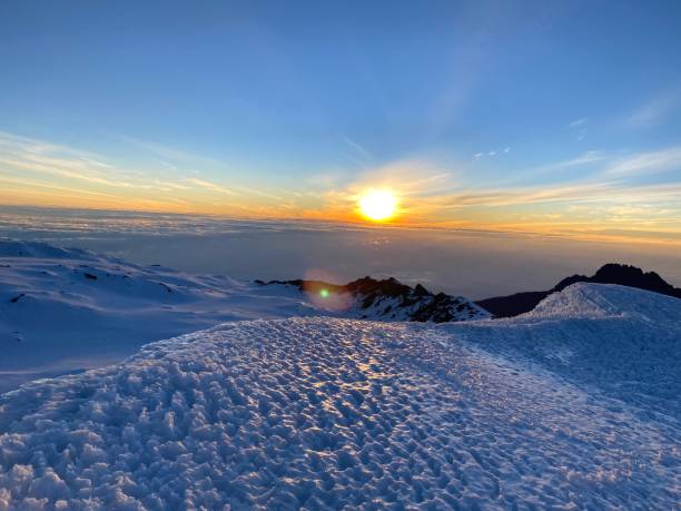 istock Kilimandjaro summit at sunrise august 2020 1293496220