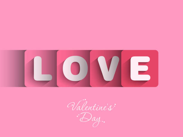 istock Illustration of Valentine's Day with beautiful calligraphy. 1293499845
