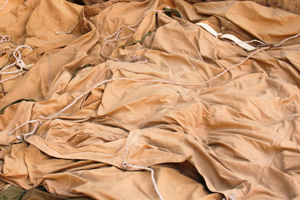 istock Canvas cloth for the tent. 1293504773